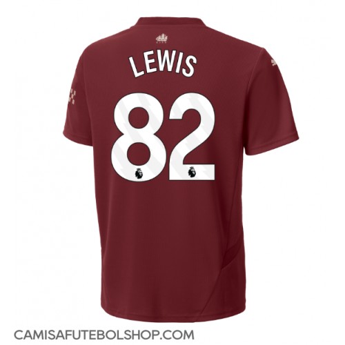 Camisa de time de futebol Manchester City Rico Lewis #82 Replicas 3º Equipamento 2024-25 Manga Curta